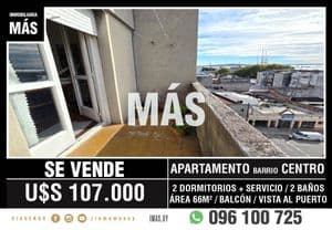 Venta en ciudad vieja, 2 dormitorios, por escalera