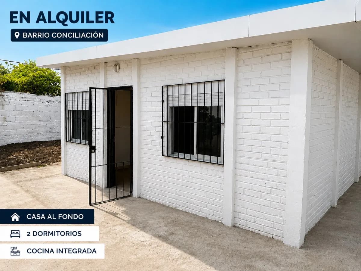 Casa 2 Dormitorios En Alquiler Barrio Conciliación