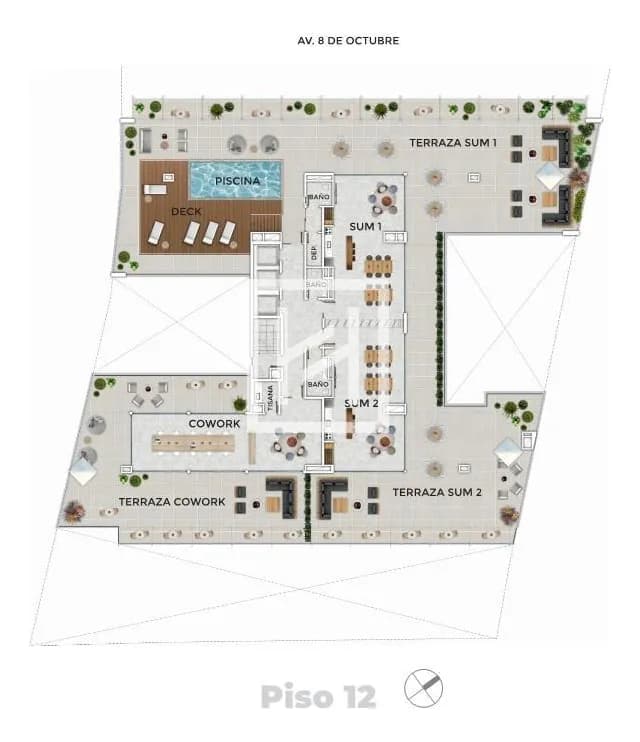 Los Olímpicos (1016) - Alquiler Apartamento 2 Dormitorios En La Blanqueada | Piso Alto | ¡a Estrenar! — foto 1